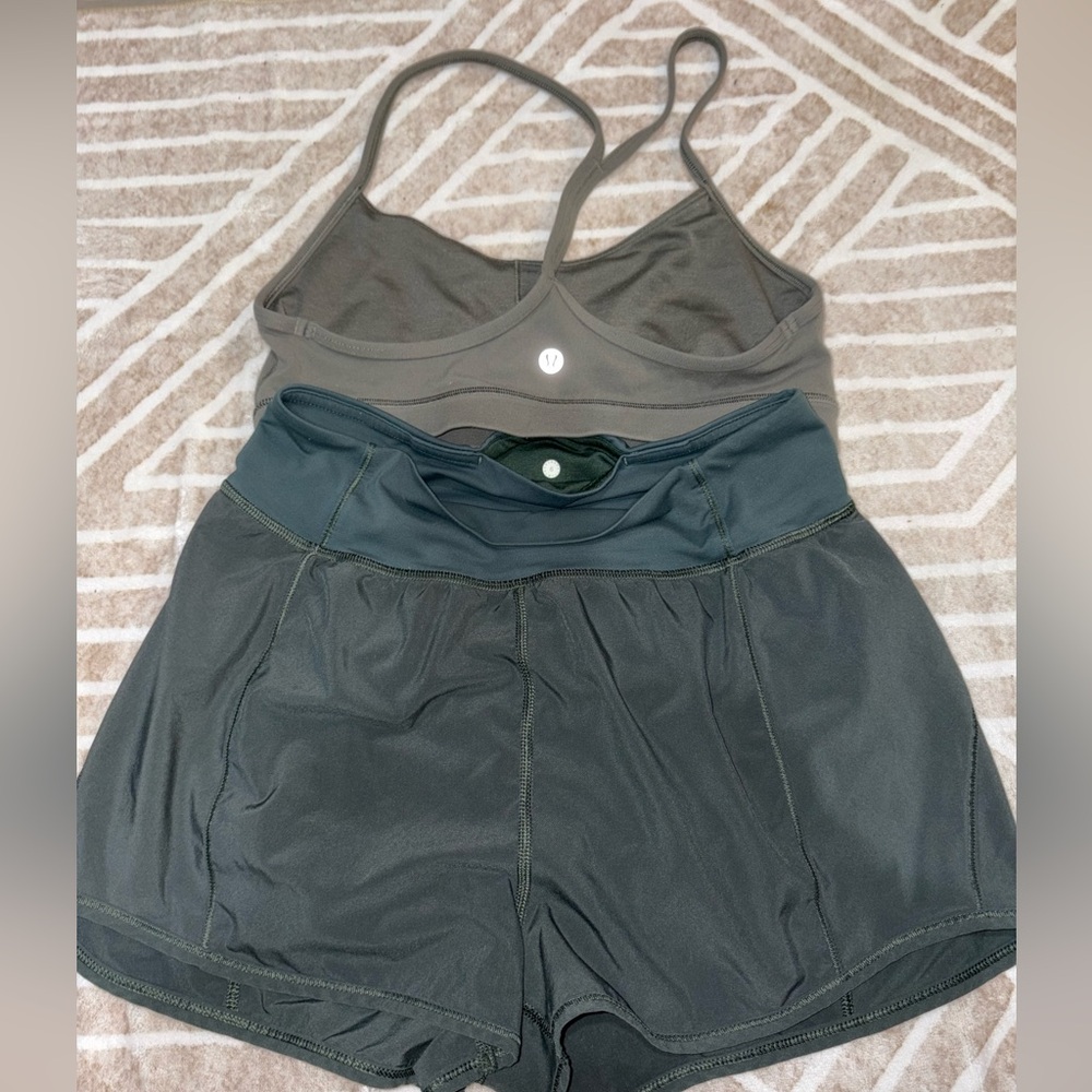 TWO TONE GREEN LULULEMON SET